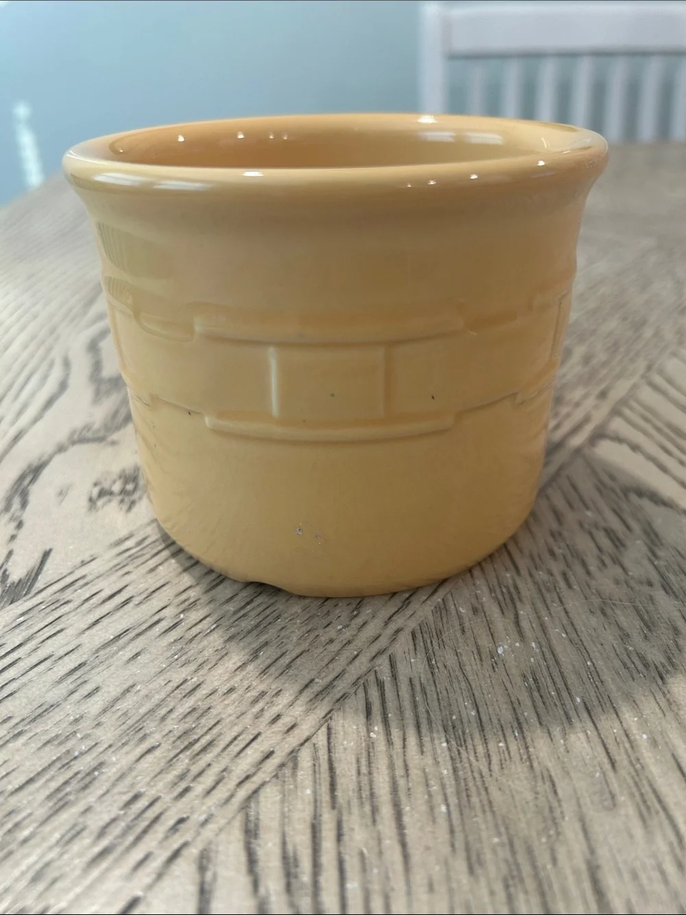 Longaberger Woven Traditions Butternut Crock